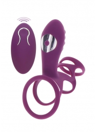 Фиолетовая эрекционная вибронасадка Halo Halo C-Ring Sleeve - Toy Joy - в Серпухове купить с доставкой