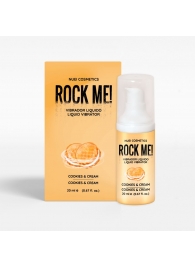 Жидкий вибратор Nuei Rock Me! с ароматом печенья и сливок - 20 мл. - Nuei cosmetics - купить с доставкой в Серпухове