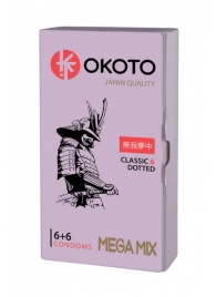 Презервативы OKOTO Mega Mix - 12 шт. - Sitabella - купить с доставкой в Серпухове