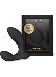 Черный вибростимулятор простаты Hugo 2 - Lelo - в Серпухове купить с доставкой