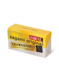 Презервативы увеличенного размера Sagami Original 0.02 XL-size - 12 шт. - Sagami - купить с доставкой в Серпухове