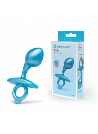 Голубая анальная пробка для массажа простаты Bulb Silicone Prostate Plug - 10,7 см. - b-Vibe - в Серпухове купить с доставкой