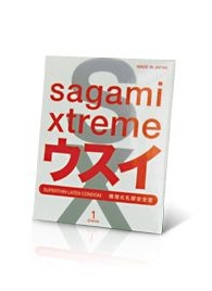 Ультратонкий презерватив Sagami Xtreme SUPERTHIN - 1 шт. - Sagami - купить с доставкой в Серпухове