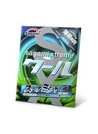 Презерватив Sagami Xtreme Mint с ароматом мяты - 1 шт. - Sagami - купить с доставкой в Серпухове