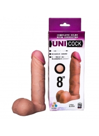 Фаллическая насадка для страпона UNICOCK 8  - 20 см. - LOVETOY (А-Полимер) - купить с доставкой в Серпухове