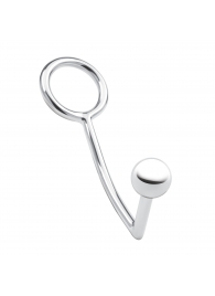 Кольцо на пенис с анальным стимулятором Stainless Steel Anal Hook   Cock Ring - BlueLine - в Серпухове купить с доставкой