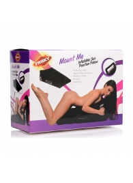 Черная подушка для секса Mount Me Inflatable Sex Position Pillow - XR Brands - купить с доставкой в Серпухове