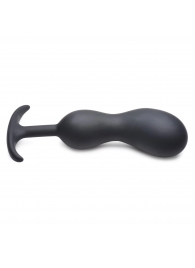 Черный массажер простаты с утяжелителями Premium Silicone Weighted Prostate Plug XL - 20,8 см. - XR Brands - в Серпухове купить с доставкой