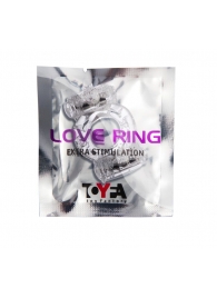 Прозрачное виброкольцо с двумя вибропульками - Toyfa Basic - в Серпухове купить с доставкой