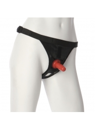 Трусики со штырьком для фиксации насадок Ultra Harness with Plug - Doc Johnson - купить с доставкой в Серпухове
