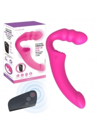 Розовый безремневой страпон Straples Strap-On Dildo - Erokay - купить с доставкой в Серпухове