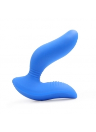 Синий вибромассажер простаты 3,5’’ Curve P-spot Massager - 12 см. - Erokay - в Серпухове купить с доставкой