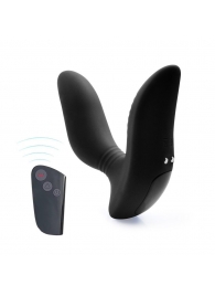 Черный вибромассажер простаты 3,5’’ Remote Control Curve P-spot Massager - 12 см. - Erokay - в Серпухове купить с доставкой