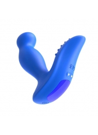 Синий вибромассажер простаты 3,5’’ Remote Control P-spot Massager - 12,5 см. - Erokay - в Серпухове купить с доставкой