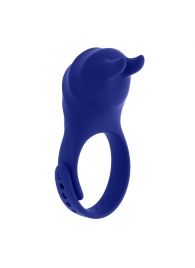 Синее эрекционное виброкольцо с клиторальной подушечкой и пультом ДУ Adjustable Fun Ring - Zero Tolerance - в Серпухове купить с доставкой