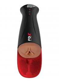 Мастурбатор-вагина в колбе с вибрацией Fuck-O-Matic Pro XL - Pipedream - в Серпухове купить с доставкой