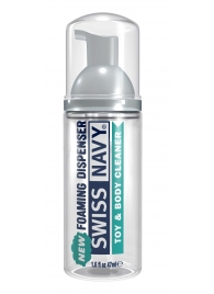 Очищающая пенка для игрушек и тела Toy   Body Cleaner Foamer - 47 мл. - Swiss navy - купить с доставкой в Серпухове
