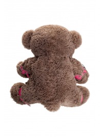 Бондажный набор: бурый мишка с розовыми оковами и наручниками - Pecado - купить с доставкой в Серпухове