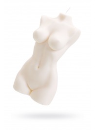 Белая интерьерная свеча в форме женского торса - 850 гр. - Pecado - купить с доставкой в Серпухове