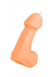 Оранжевая свеча в форме пениса - 47 гр. - Pecado - купить с доставкой в Серпухове