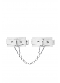 Белые мини-оковы со скруглёнными углами - Pecado - купить с доставкой в Серпухове
