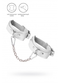 Белые мини-оковы со скруглёнными углами - Pecado - купить с доставкой в Серпухове