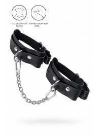 Черные мини-оковы со скруглёнными углами - Pecado - купить с доставкой в Серпухове