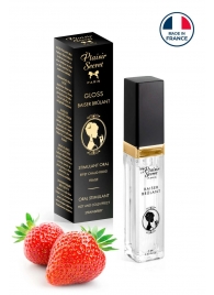 Стимулирующий блеск для губ со вкусом клубники - 7 мл. - Plaisir Secret - купить с доставкой в Серпухове