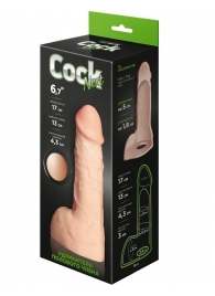 Телесный фаллоудлинитель с мошонкой Cock Next - 17 см. - LOVETOY (А-Полимер) - в Серпухове купить с доставкой