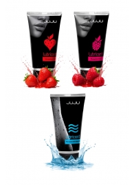 Набор из 3 лубрикантов JUJU (увлажняющий, клубника, малина) - JuJu - купить с доставкой в Серпухове