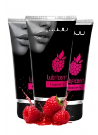 Набор из 3 съедобных лубрикантов JUJU со вкусом малины - JuJu - купить с доставкой в Серпухове