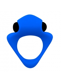 Синее эрекционное кольцо Wooomy Tribeс с вибрацией - Adrien Lastic - в Серпухове купить с доставкой