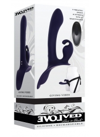 Женский страпон с вибрацией Giving Vibes - Evolved - купить с доставкой в Серпухове