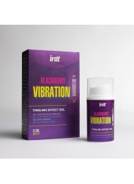 Стимулирующий гель с эффектом вибрации Blackberry Vibration - 15 мл. - INTT - купить с доставкой в Серпухове