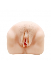 Телесный мастурбатор-вагина с оволосением и вибрацией - Baile - в Серпухове купить с доставкой