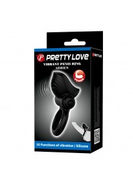 Черное эрекционное кольцо с вибрацией Adrien - Baile - в Серпухове купить с доставкой