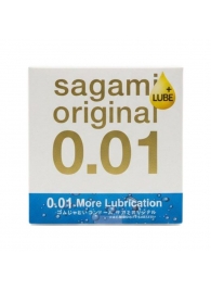 Увлажнённый презерватив Sagami Original 0.01 Extra Lub - 1 шт. - Sagami - купить с доставкой в Серпухове