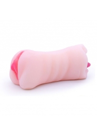 Телесный двусторонний мастурбатор - вагина и ротик - Boys of Toys - в Серпухове купить с доставкой