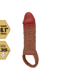 Реалистичная насадка на член Peirre - 15,5 см. - Baile - в Серпухове купить с доставкой