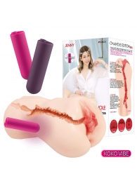 Мастурбатор-вагина с вибрацией Jenny Onahole edition 005 - KOKOS - в Серпухове купить с доставкой