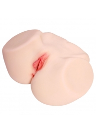 Мастурбатор-полуторс с двойным слоем материала и вибрацией Jenny Onahole Real Vagina - KOKOS - в Серпухове купить с доставкой