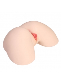 Мастурбатор-полуторс с двойным слоем материала и вибрацией Jenny Onahole Real Hips - KOKOS - в Серпухове купить с доставкой