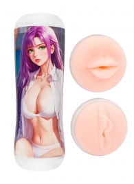 Двусторонний мастурбатор аниме - ротик и вагина - Tokyo Style - в Серпухове купить с доставкой