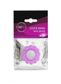 Лиловое эрекционное кольцо с 2 рядами стимулирующих шариков - Erowoman-Eroman - в Серпухове купить с доставкой