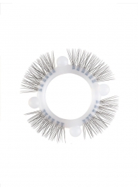 Эластичное кольцо с «ресничками» и 4 шариками - Sextaz - в Серпухове купить с доставкой