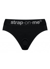 Черные трусики для насадок Heroine Lingerie Harness - size XL - Strap-on-me - купить с доставкой в Серпухове