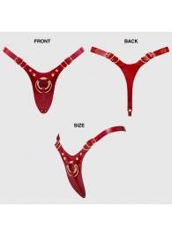 Красный пояс для фиксации насадок Strap-On-Me Leatherette Harness Fabulous - Strap-on-me - купить с доставкой в Серпухове