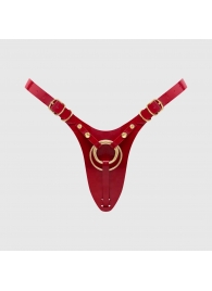 Красный пояс для фиксации насадок Strap-On-Me Leatherette Harness Fabulous - Strap-on-me - купить с доставкой в Серпухове