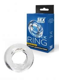Прозрачное эрекционное кольцо-бублик - Sex Expert - в Серпухове купить с доставкой