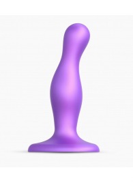 Фиолетовая насадка Strap-On-Me Dildo Plug Curvy size S - Strap-on-me - купить с доставкой в Серпухове